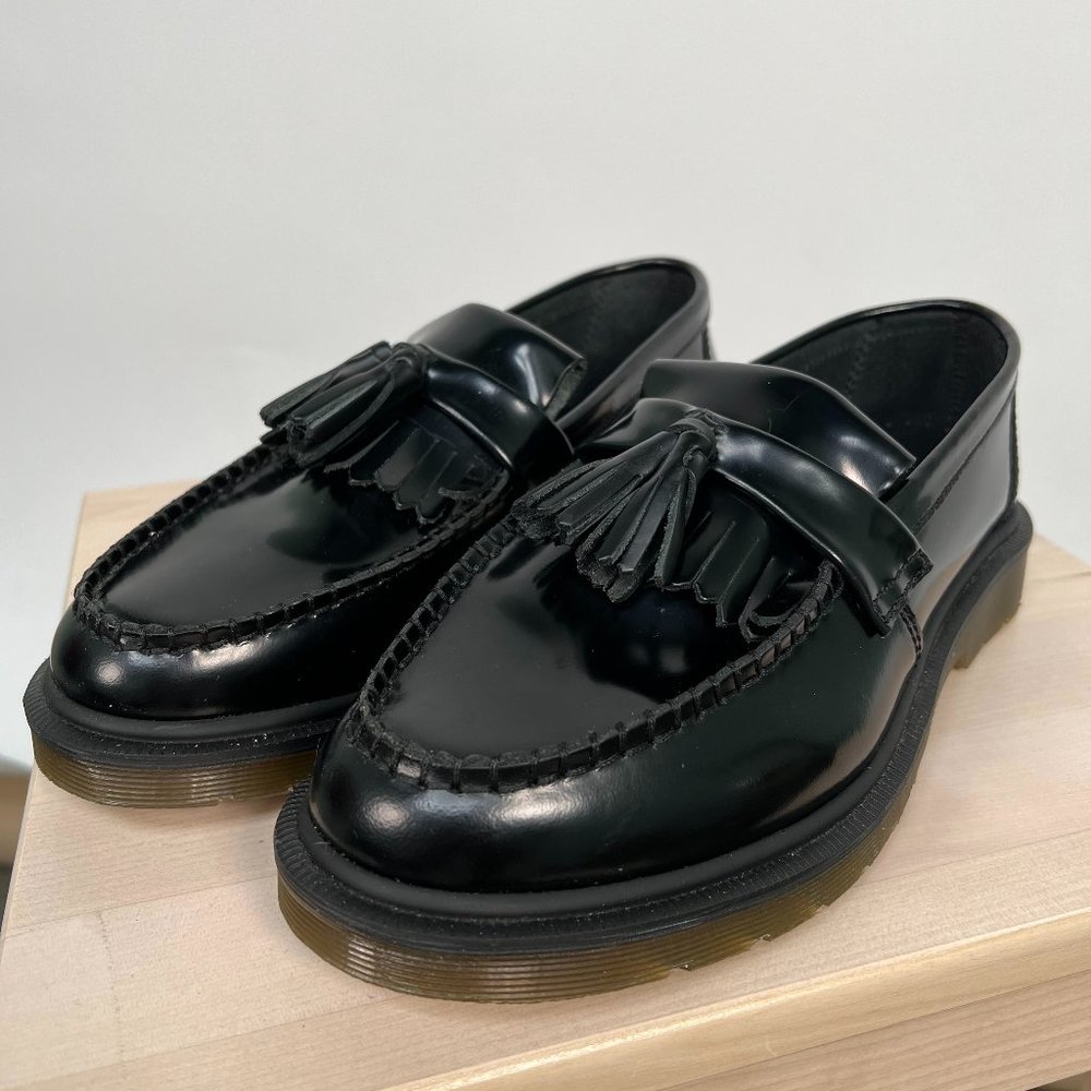 ADRIAN SMOOTH LEATHER TASSLE LOAFERS